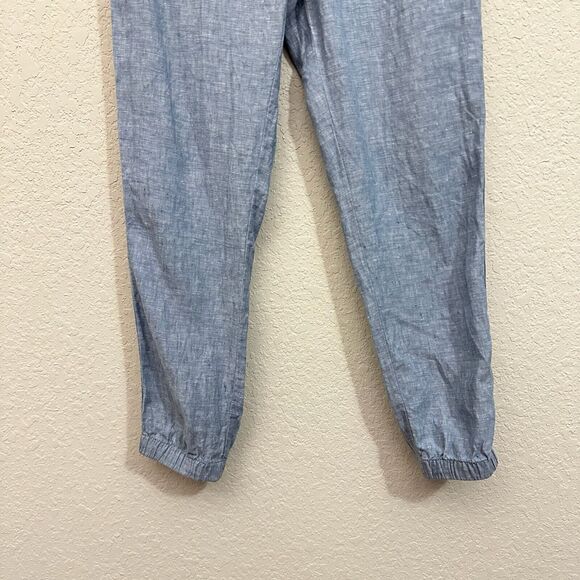 ATHLETA Cabo Linen Joggers Pants in Blue Resort Coastal - Picture 3 of 12